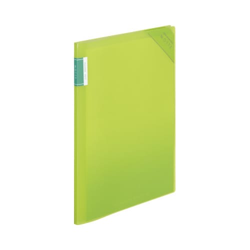 クリヤーホルダーブックモッテA4 黄緑6P