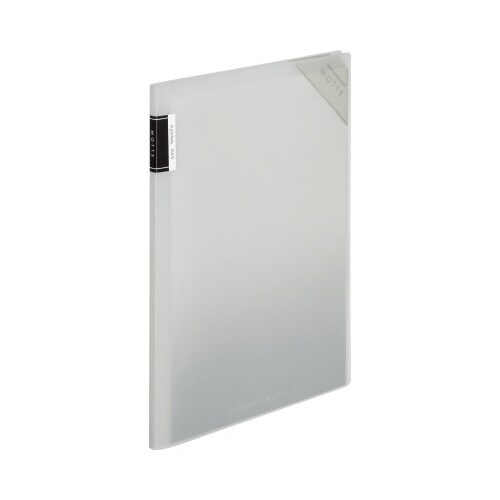 クリヤーホルダーブックモッテA4 グレー6P