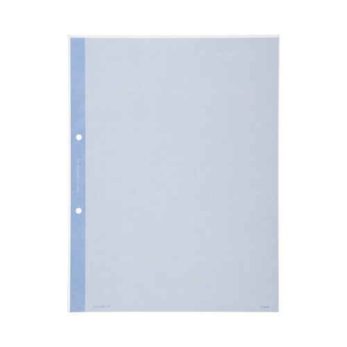クリヤーブック替紙 A4縦 2穴 青 10枚