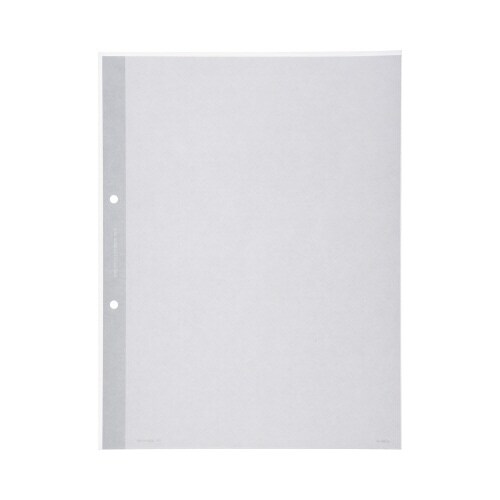 クリヤーブック替紙 A4縦 2穴 灰 10枚