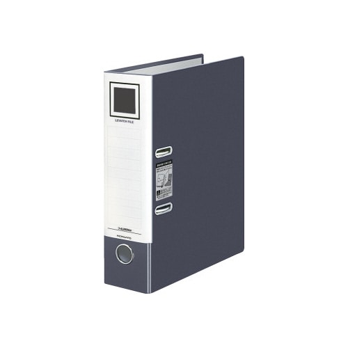 レバッチファイル A4縦 背幅76mm 濃灰