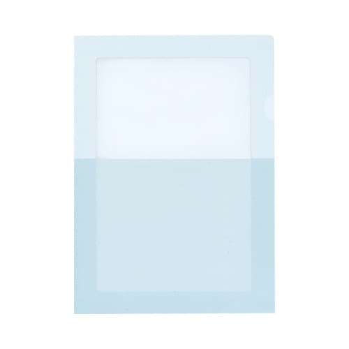 ペーパーホルダー<オール紙>(窓付き)5枚入り青