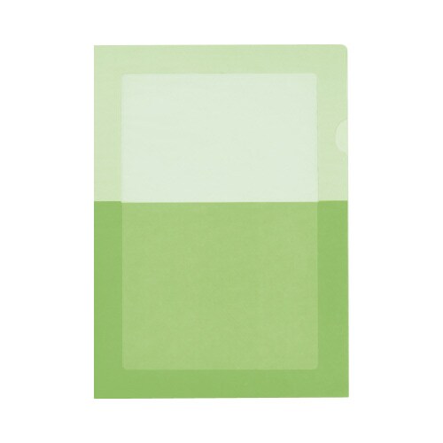 ペーパーホルダー<オール紙>(窓付き)5枚入り緑