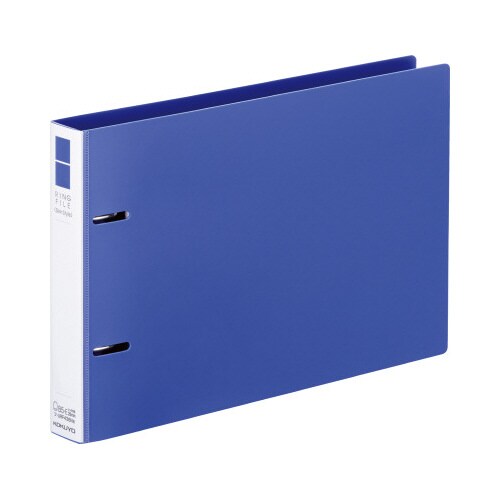 リングファイル<スリム>B5E・220青