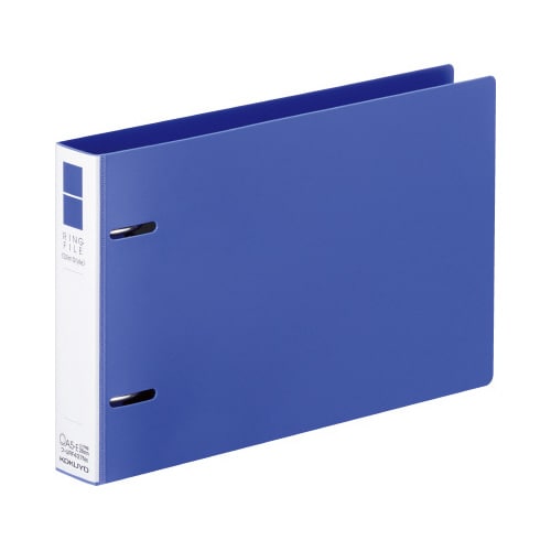 リングファイル<スリム>A5E・220青