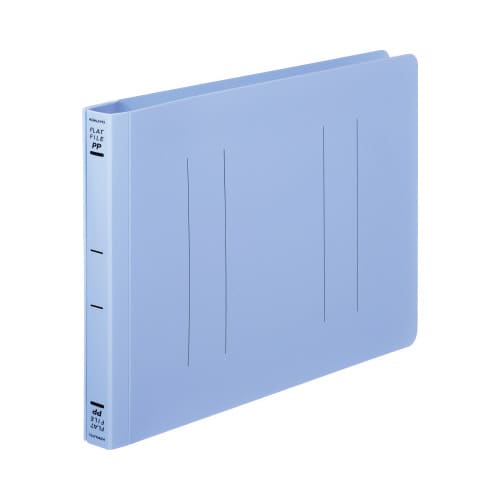 フラットファイル<PP> A5ヨコ 青