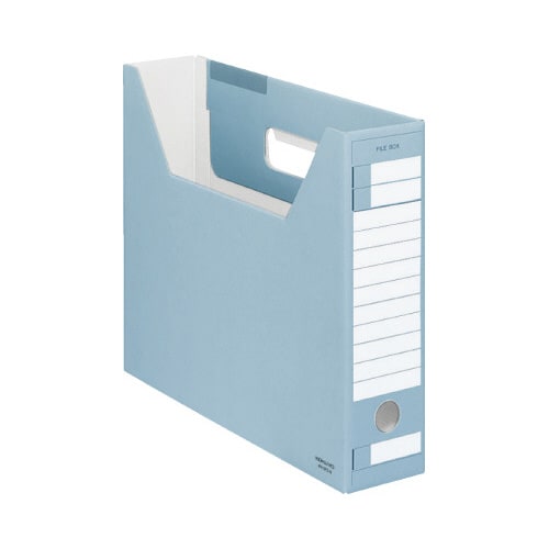 ファイルボックス Dタイプスリム A4横 青