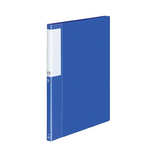 クリヤーブックポジティ B5縦 青 20P