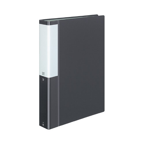 クリヤーブックポジティ A4縦 濃灰 80P