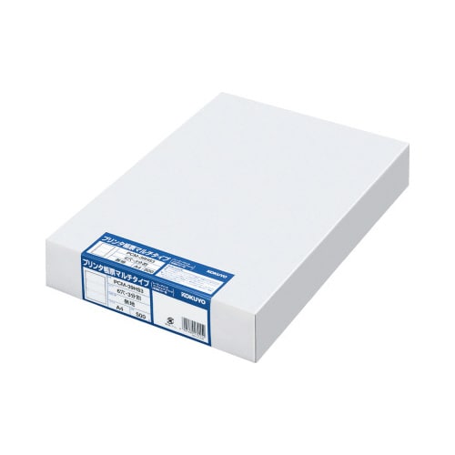 マルチプリンタ用紙A4 白紙3面6穴 500枚入