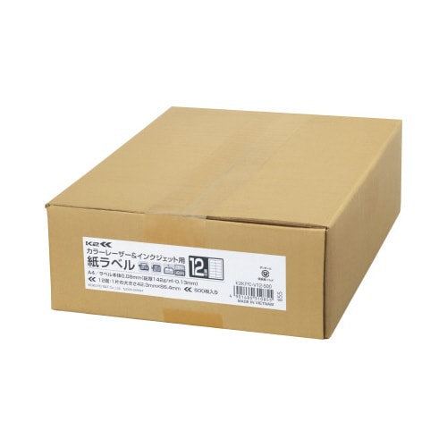 紙ラベル<K2> A4 12面四辺余白付 500枚