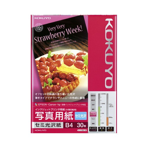 IJP セミ光沢紙 B4 30枚