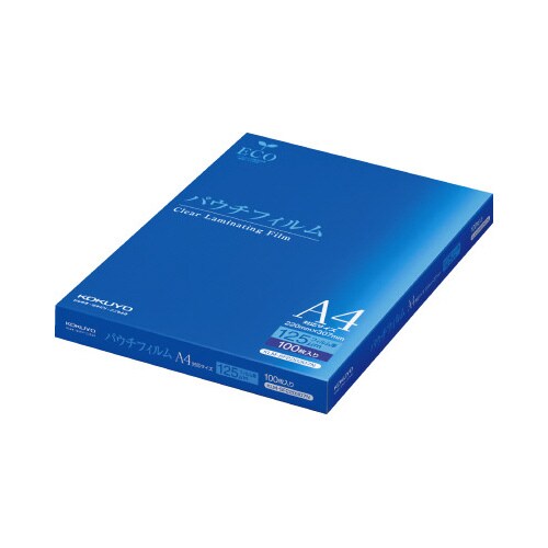 再生パウチフィルム 125μ A4 100枚入