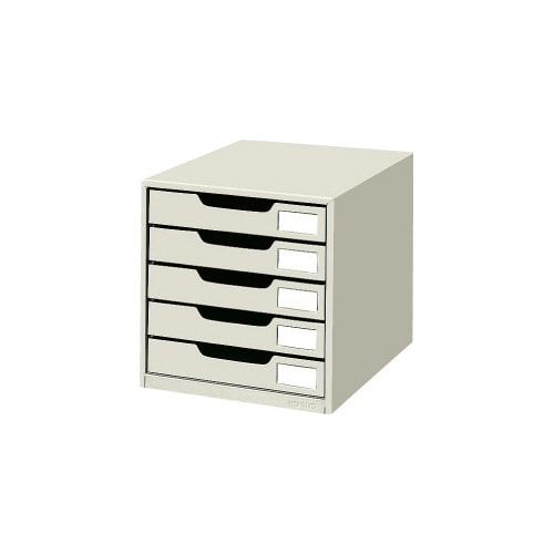 レターケーススチール引き出しタイプA4縦 片引5段