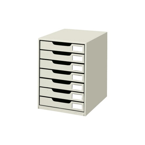 レターケーススチール引き出しタイプA4縦 片引7段