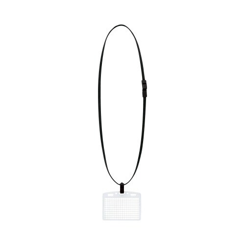 名札セット ソフトケース・名刺、IDサイズ 黒