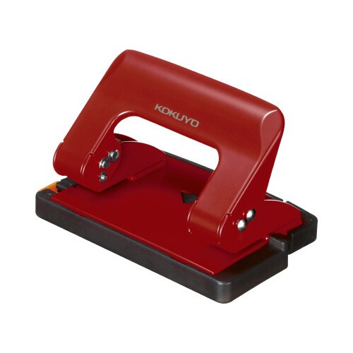 2穴パンチ ラクアケ ハンディタイプ17枚穿孔赤