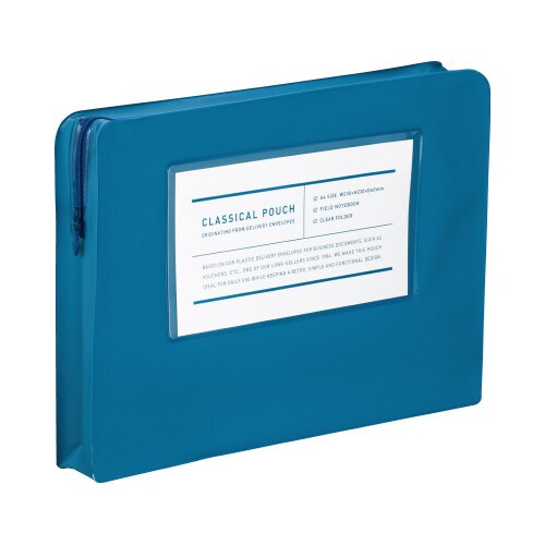 A4ケース<クラシカルポーチ>ブルー
