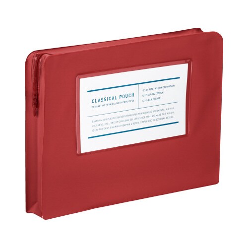 A4ケース<クラシカルポーチ>レッド