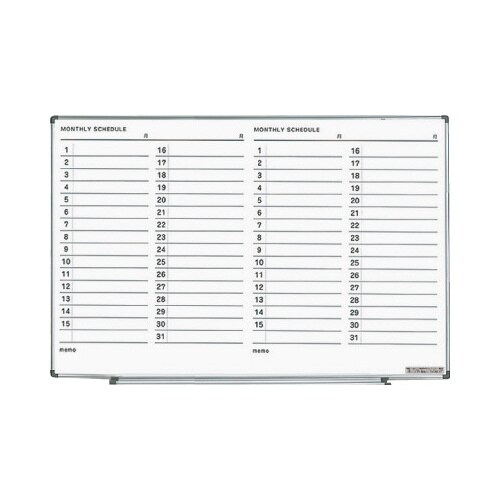 ホワイトボード軽量 600×900mm 月行事ヨコ