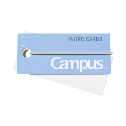 キャンパスバンドでまとまる単語カード青85枚×10