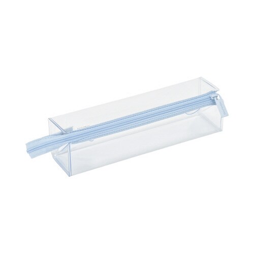 ペンケースC2 クリアタイプ クールブルー×4