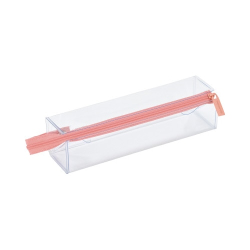 ペンケースC2 クリアタイプ ピンクテラコッタ