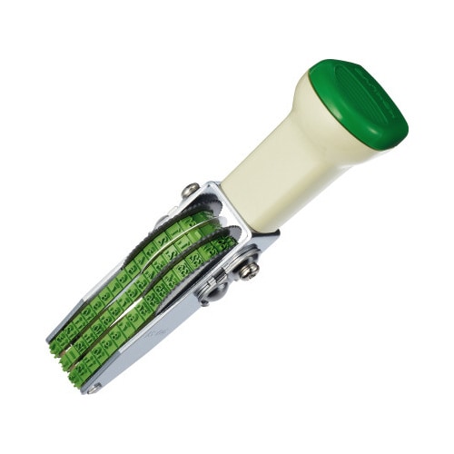 回転印 欧文日付6号3連 ゴシック体