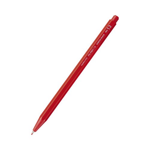 鉛筆シャープ 1.3mm 軸色:赤