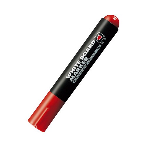 ホワイトボード用マーカー 太字丸芯 赤