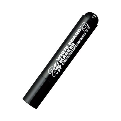 ホワイトボード用マーカー 中字ロング 黒