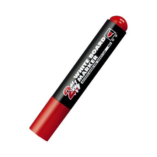 ホワイトボード用マーカー 中字ロング 赤
