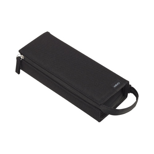 キャンパストレーで一覧できるペンケースブラック×5