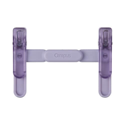 キャンパス 持ち運べるブッククリップ パープル×5