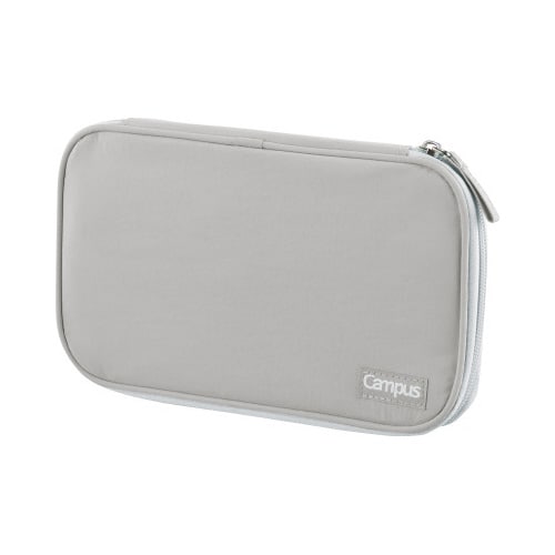 キャンパスノートのように開くペンケースグレー×5