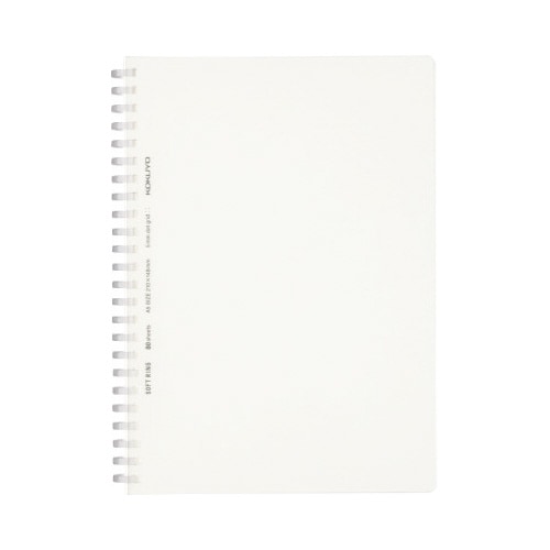 ソフトリング<クリア>A5 方眼ドット罫80枚