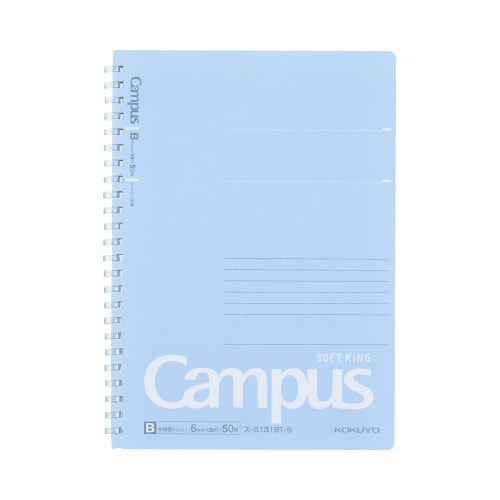 キャンパスソフトリング(ドット罫)A5 青