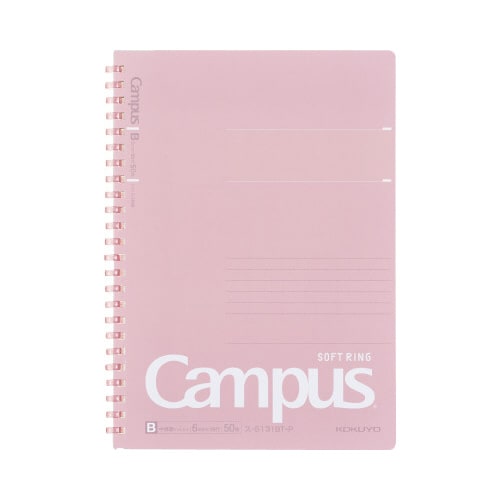 キャンパスソフトリング(ドット罫)A5 ピンク