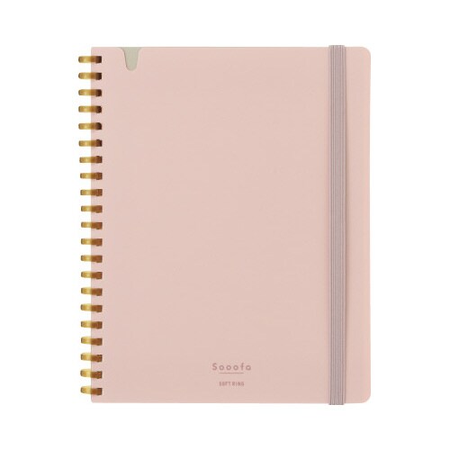 ソフトリングノートスーファ方眼罫B6変形80枚桃