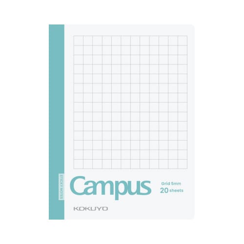 キャンパスノートふせん カバー付き 方眼罫小×10
