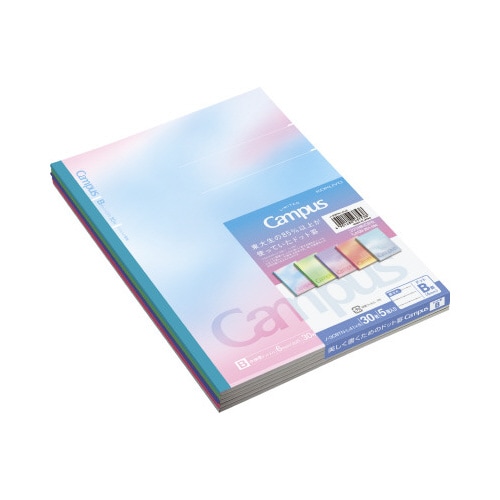 限定キャンパスノート P&R 柄 B罫 5P