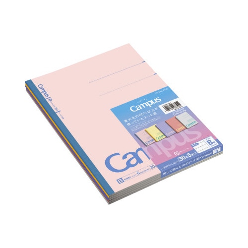 限定キャンパスノート P&R 色 B罫 5P