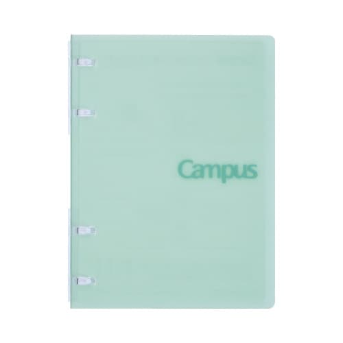 キャンパスノートバインダーA6 4穴 グリーン×6