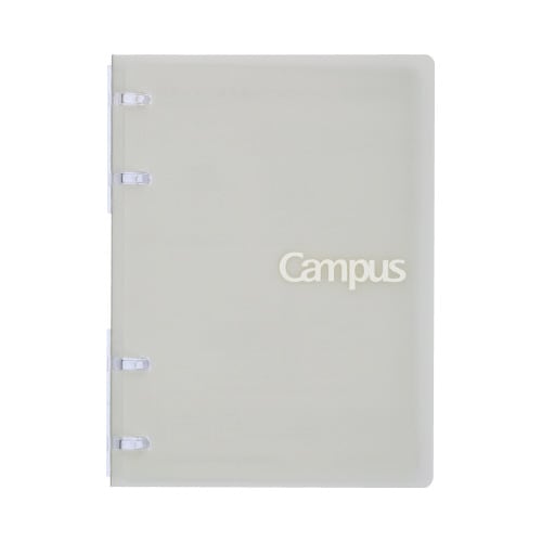 キャンパス ノートバインダー A6 4穴 グレー