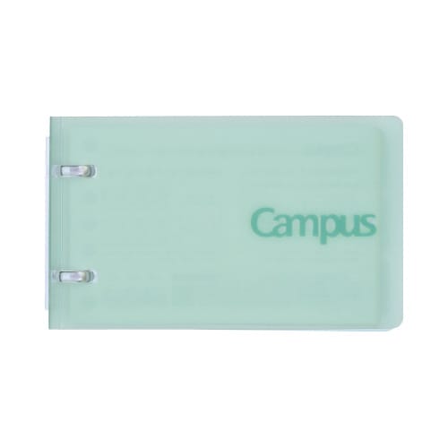 キャンパスノートバインダーA7 2穴グリーン×6