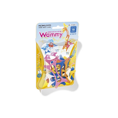 ワミー どうぶつ 6色計18ピース入