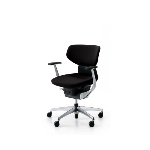 イング クッションラテラル本体黒銀脚 黒 軟床用