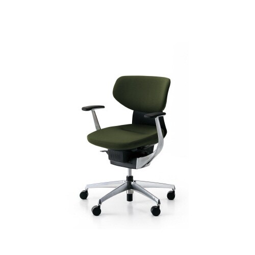 イング クッションラテラル本体黒銀脚 深緑 軟床用