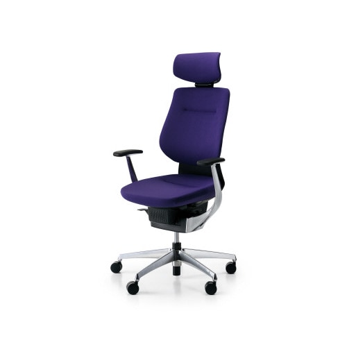 イング クッションヘッド付 本体黒銀脚深紫 軟床用