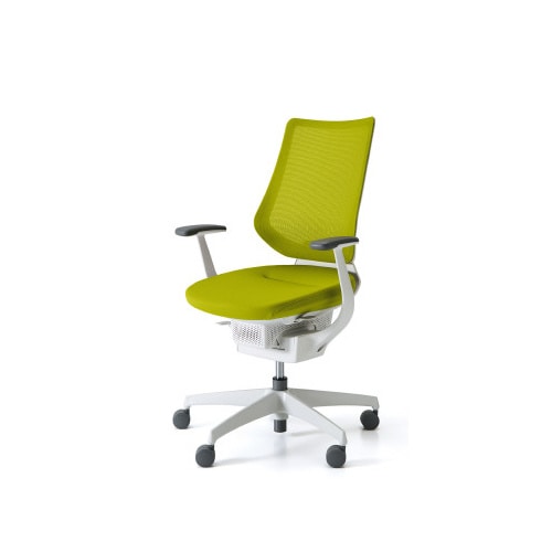 イング メッシュバーチカル 本体白 黄緑 軟床用